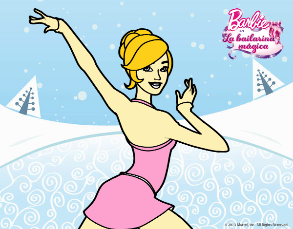 Barbie en postura de ballet