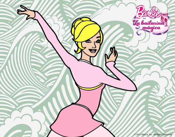 Barbie en postura de ballet