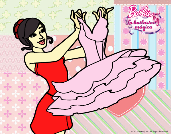 Barbie y su vestido de ballet