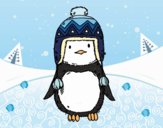 Bebé pingüino con gorrito