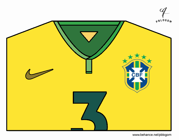 Camiseta del mundial de fútbol 2014 de Brasil