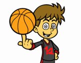 Jugador de baloncesto junior