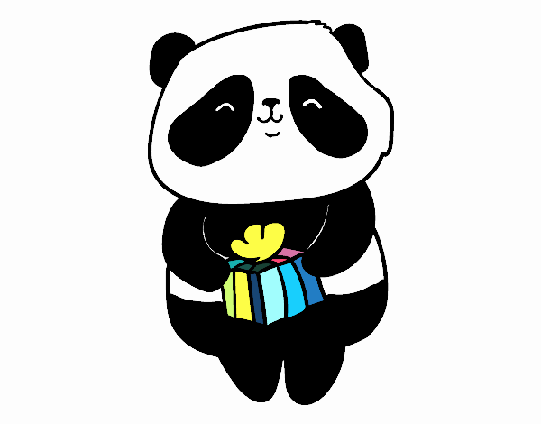 Panda con regalo