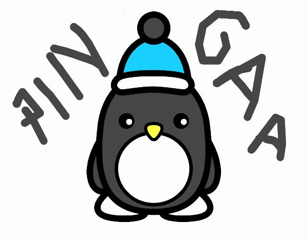 Pingüino navideño