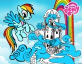 Rainbow Dash en su palacio