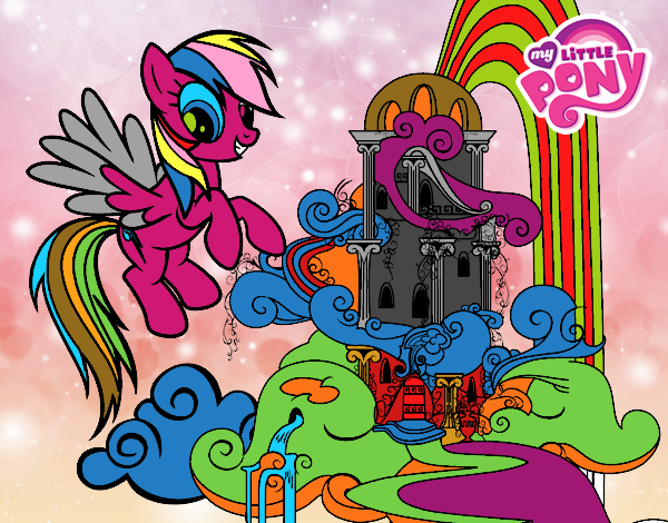 Rainbow Dash en su palacio