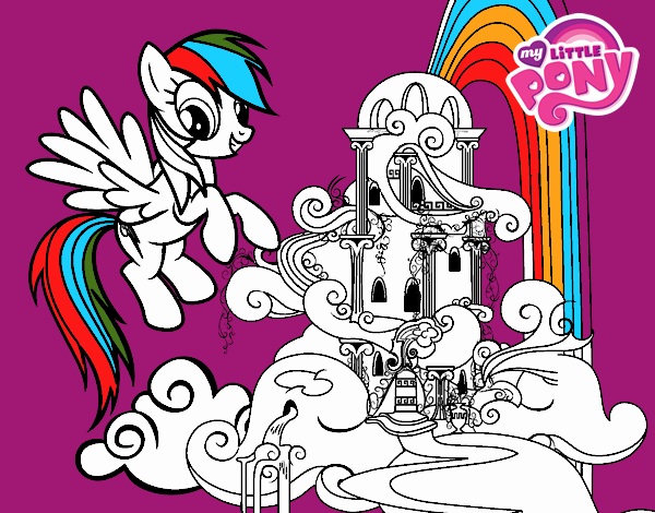 Rainbow Dash en su palacio