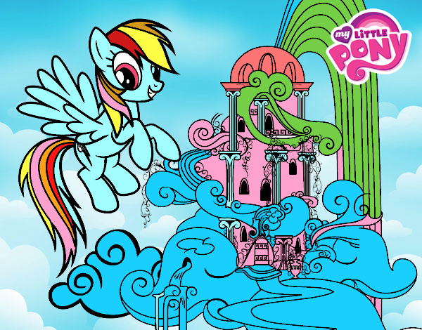 Rainbow Dash en su palacio