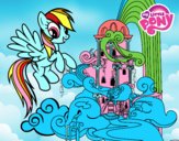 Rainbow Dash en su palacio