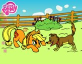 Applejack y Winona