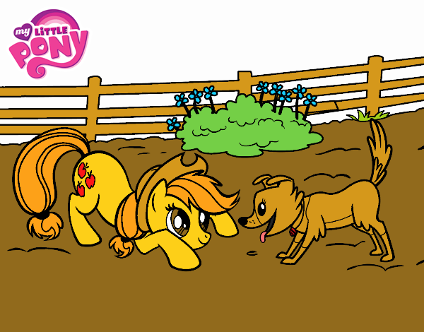 Applejack y Winona