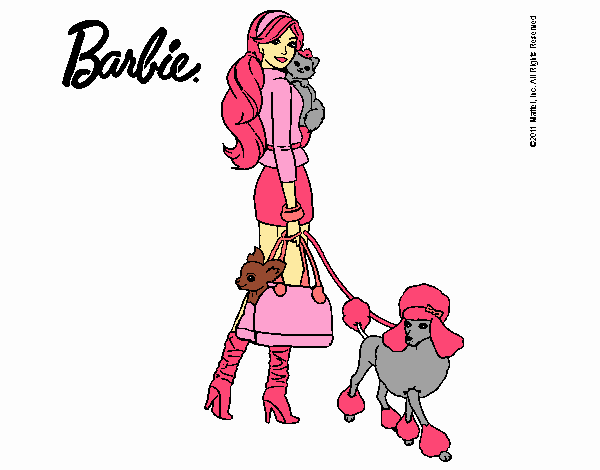 barbie rosa elegante