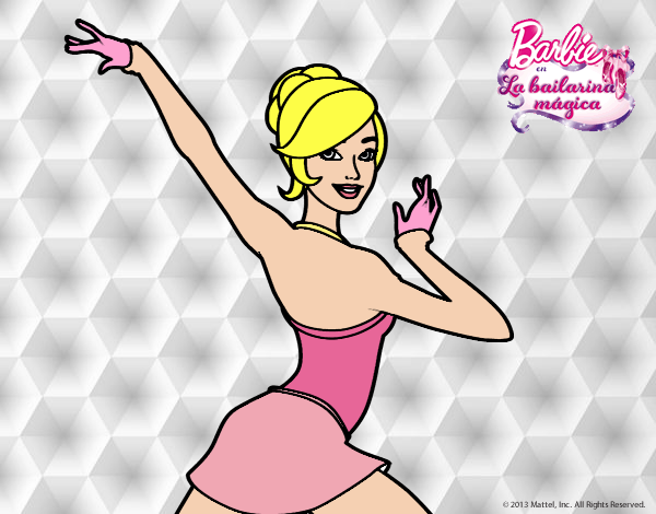 Barbie en postura de ballet