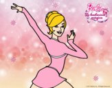 Barbie en postura de ballet