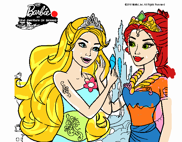 Barbie se despiede de la reina sirena