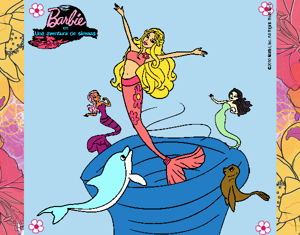 Barbie sirena contenta