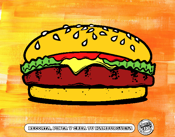 Dibujo de Crea tu hamburguesa pintado por en  el día 26-12-22 a  las 10:14:50. Imprime, pinta o colorea tus propios dibujos!