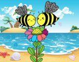 Pareja de abejas