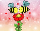 Pareja de abejas