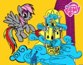 Rainbow Dash en su palacio