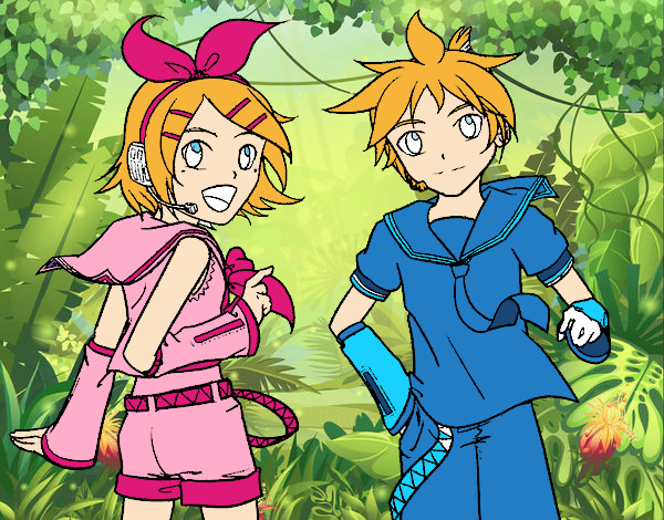 Rin y Len Kagamine Vocaloid