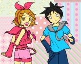 Rin y Len Kagamine Vocaloid