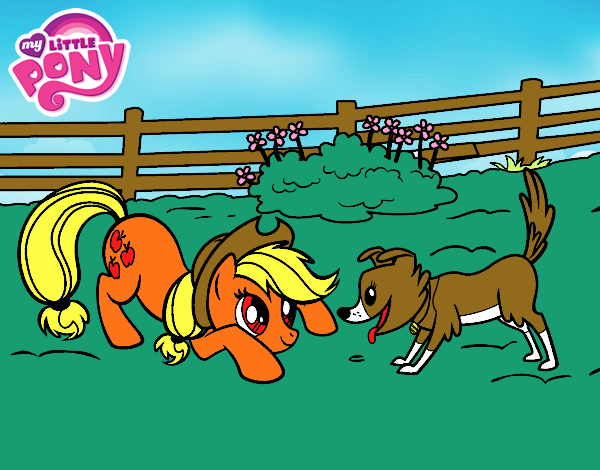 Applejack y Winona