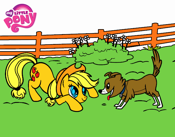 Applejack y Winona