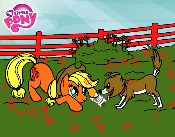 Applejack y Winona