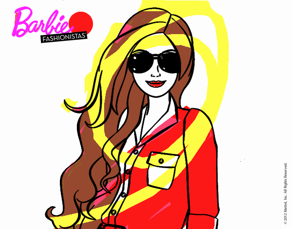 Barbie con gafas de sol