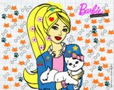 Barbie con su linda gatita