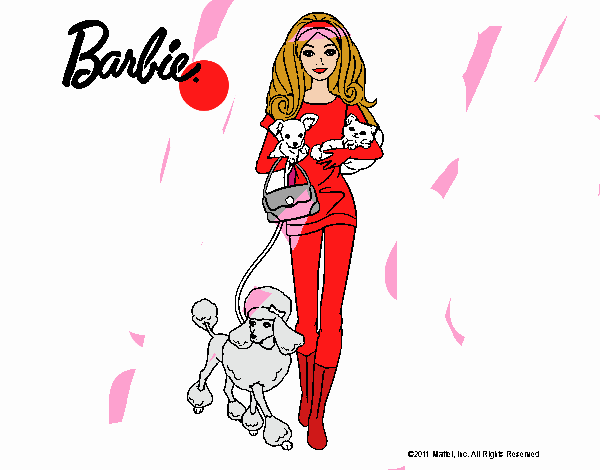 Barbie con sus mascotas