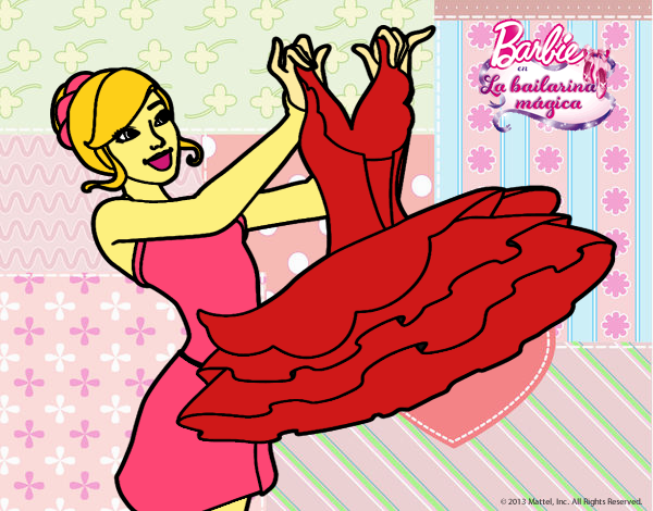 Barbie y su vestido de ballet