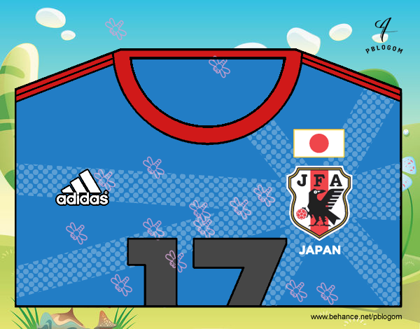 Camiseta del mundial de fútbol 2014 de Japón