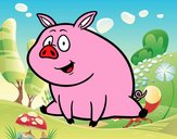 Cerdito de granja