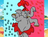 Elefante bailando