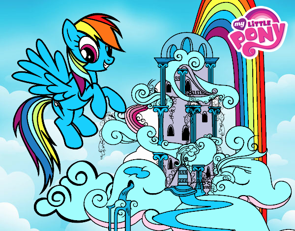 Rainbow Dash en su palacio