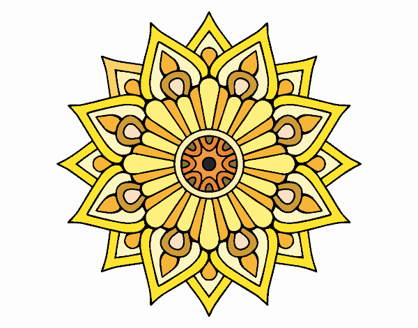 mandala amarilla