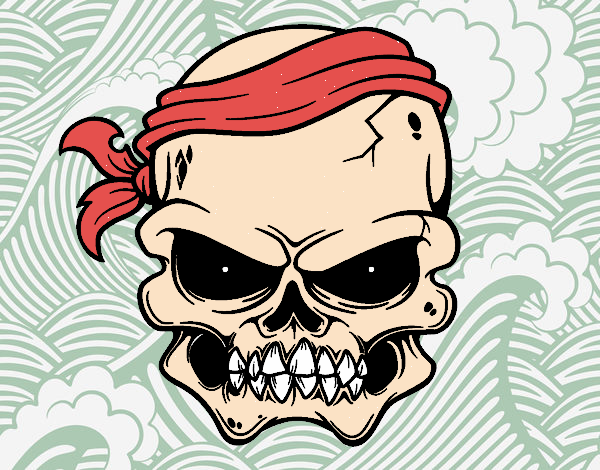 Una calavera pirata