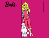 Barbie con cazadora de cuadros