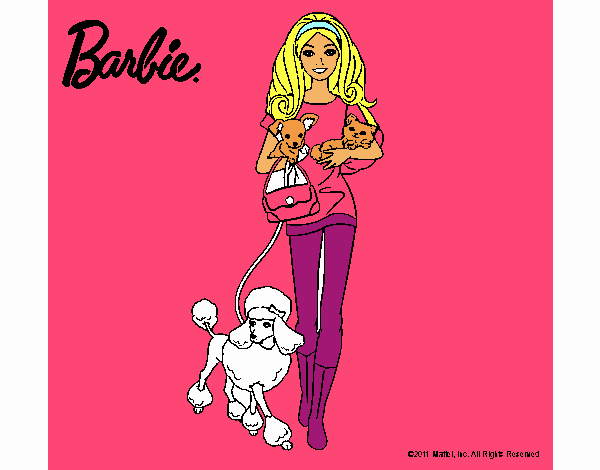 Barbie con sus mascotas