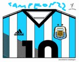 Camiseta del mundial de fútbol 2014 de Argentina