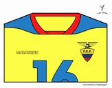 Camiseta del mundial de fútbol 2014 de Ecuador