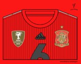 Camiseta del mundial de fútbol 2014 de España