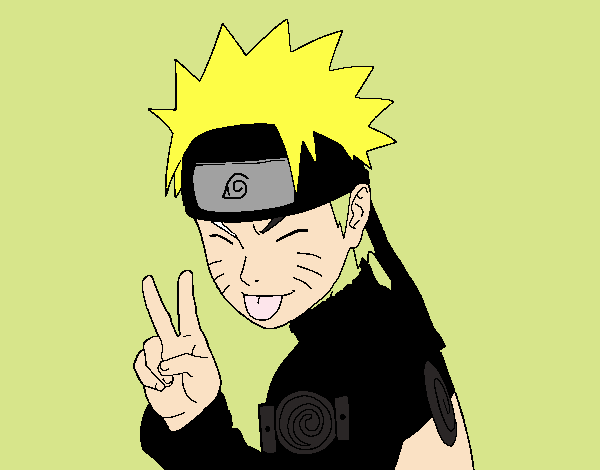 Naruto sacando lengua