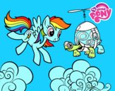 Rainbow Dash y la tortuga tanque