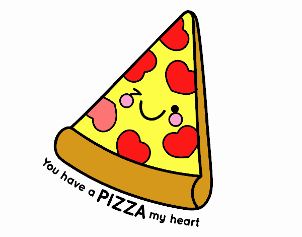 me encanta la pizza 
