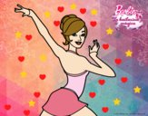 Barbie en postura de ballet