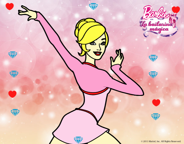 Barbie en postura de ballet