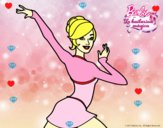 Barbie en postura de ballet